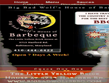 Tablet Screenshot of bigbadwolfsbbq.com